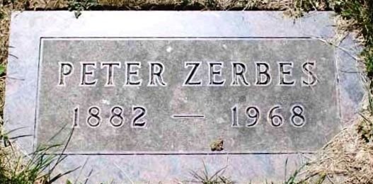 Zerbes Peter 1882-1968 USA Grabstein